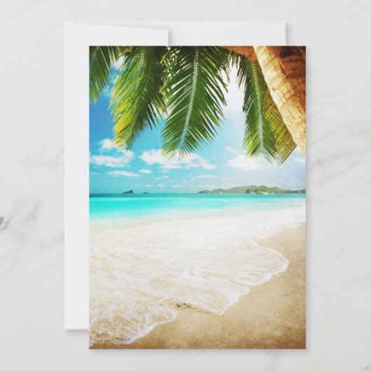 Einladung zum Hochzeitsfeiern in Tropical Island (Rückseite)