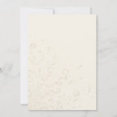 Einladung zum Hochzeitsfeiern mit Black & Gold Sil (Rückseite)