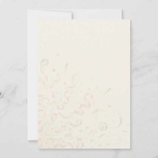 Einladung zum Hochzeitsfeiern mit Black & Gold Sil (Rückseite)