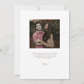 Einladung zum Hochzeitsfeiern mit blinkenden Branc (Rückseite)