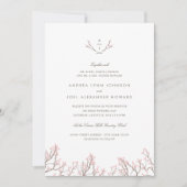 Einladung zum Hochzeitsfeiern mit blinkenden Branc (Vorderseite)