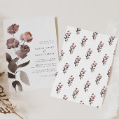 Einladung zum Hochzeitsfeiern mit Blumenbeeren