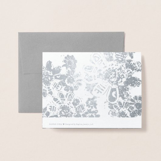 Einladung zum Hochzeitsfeiern mit eigenem Blk&Wht. (Rückseite mit Umschlag)