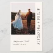 Einladung zum Hochzeitsfeiern mit elegantem Typogr (Vorderseite)