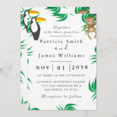 Einladung zum Hochzeitsfeiern mit Foliage Money Bi (Vorne/Hinten)