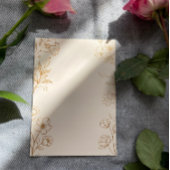 Einladung zum Hochzeitsfeiern mit klassischer Flor