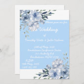 Einladung zum Hochzeitsfeiern mit klassischer Flor (Vorne/Hinten)