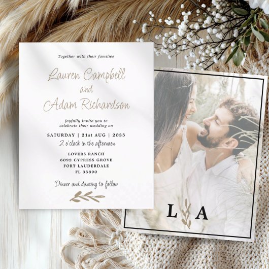 Einladung zum Hochzeitsfeiern mit kleinem Budget