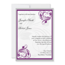 Einladung zum Hochzeitsfeiern mit Lila Blumenkohl