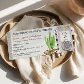 Einladung zum Hochzeitsfeiern mit mexikanischem Bo