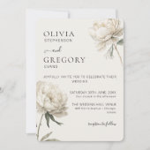 Einladung zum Hochzeitsfeiern mit Minimalistischem (Vorderseite)