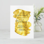 Einladung zum Hochzeitsfeiern mit Minimalistischem (Stehend Vorderseite)