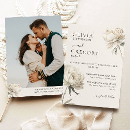 Einladung zum Hochzeitsfeiern mit Minimalistischem