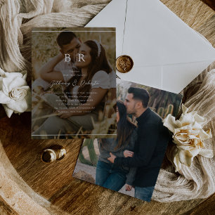 Einladung zum Hochzeitsfeiern mit Minimalistischem