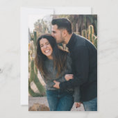 Einladung zum Hochzeitsfeiern mit Minimalistischem (Rückseite)