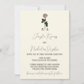 Einladung zum Hochzeitsfeiern mit Minimalistischem (Vorderseite)