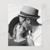 Einladung zum Hochzeitsfeiern mit Minimalistischem Flyer (Hinten)