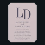 Einladung zum Hochzeitsfeiern mit moderner Monogra<br><div class="desc">Diese moderne Hochzeitseinladung zeichnet sich durch ein typografisches Design mit individuell anpassbaren Farben und Schriftart aus. Dieses Design mit Ihren eleganten Hochzeitsfarben und Details zu personalisieren.</div>