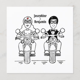 Einladung zum Hochzeitsfeiern mit personalisiertem