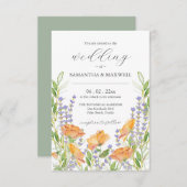 Einladung zum Hochzeitsfeiern mit QR-Code einzigar (Vorne/Hinten)