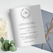 Einladung zum Hochzeitsfeiern mit Silberkranz