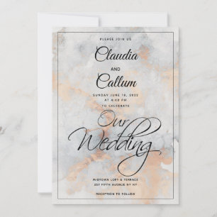 Einladung zum Hochzeitsfeiern mit Silberstein