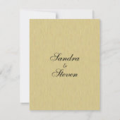 Einladung zum Hochzeitsfeiern mit weichem Brushed (Rückseite)