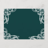 Einladung zum Hochzeitsfeiern mit White Corners Wi (Rückseite)