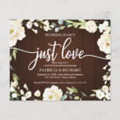 Einladung zum Hochzeitsfeiern Nichts Extravagantes (Vorderseite)