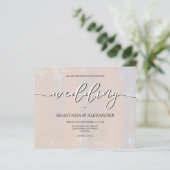 Einladung zum Hochzeitsfeiern. Papierblatt (Stehend Vorderseite)