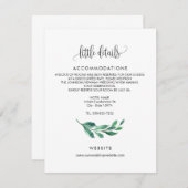 Einladung zum Hochzeitsfeiern - Umschließungskarte (Vorne/Hinten)