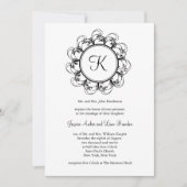 Einladung zum Hochzeitsfeiern (weiß) (Vorderseite)