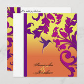 Einladung zum Hochzeitsfest Tropisches Ziel (Vorne/Hinten)