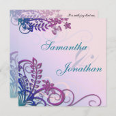 Einladung zum Hochzeitsfest Tropisches Ziel (Vorne/Hinten)