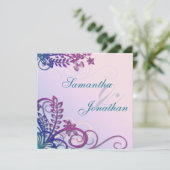 Einladung zum Hochzeitsfest Tropisches Ziel (Stehend Vorderseite)