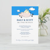 Einladung zum Hochzeitsfliegen (Stehend Vorderseite)