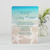 Einladung zum Hochzeitsfrühstück im tropischen Mee (Stehend Vorderseite)