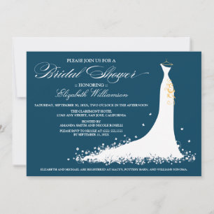 Einladung zum Hochzeitsgown-Brautparty (Marine)
