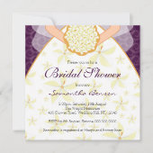 Einladung zum Hochzeitskleid Custom Bridal Shower (Vorderseite)