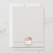 Einladung zum Hochzeitskuchen (Rückseite)