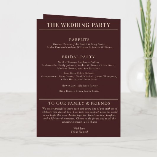 Einladung zum Hochzeitslandmagazin (Rückseite)