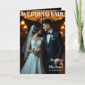 Einladung zum Hochzeitsmagazin (Vorderseite)