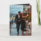 Einladung zum Hochzeitsmagazin (Vorderseite)