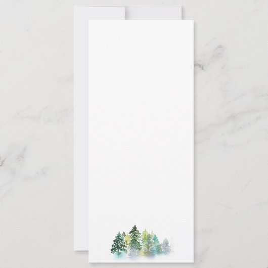 Einladung zum Hochzeitsmenü des Pine Wappen (Rückseite)