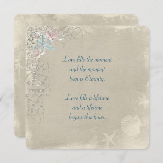 Einladung zum Hochzeitsnetz (Vorne/Hinten)