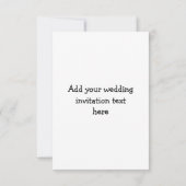 Einladung zum Hochzeitspaar Cartoon (Rückseite)