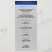 Einladung zum Hochzeitsprogramm für verkettetes Gl (Rückseite)