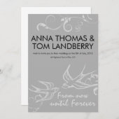 Einladung zum Hochzeitsschlucken (Vorne/Hinten)