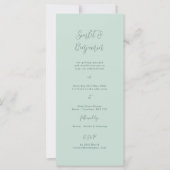 Einladung zum Hochzeitsschreiben, minimales Design (Vorderseite)