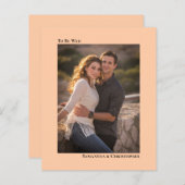 Einladung zum Hochzeitsstipendium des Fotos (Vorne/Hinten)